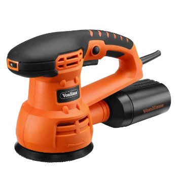 VonHaus 3.5A 5-inch Random Orbit Sander / Orbital Polisher with 9 Sanding Pads & 3 Polishing Pads