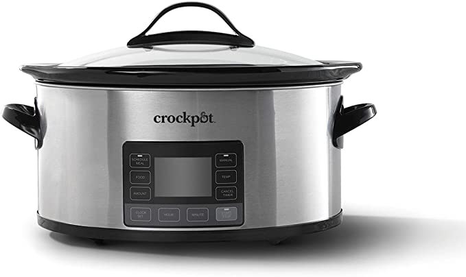 Crock-pot 2137020 MyTime Technology, 6-Quart Programmable Slow Cooker, Stainless Steel