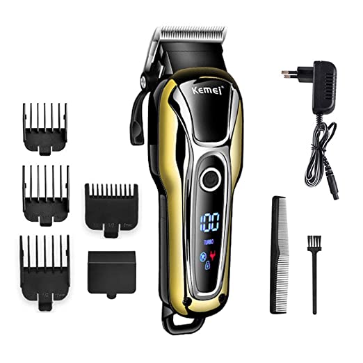 KEMEI mens clipper cordless Hair Clippers, Razor Electric Professional Shaver Beard Trimmer Grooming Shaving Machine Self Hair Cutting Haircut Trimmers