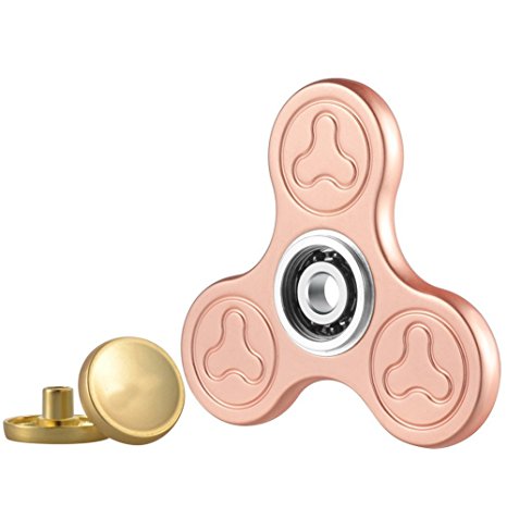 AMILIFE Fidget Spinner Toy Made of Titanium, EDC Focus Toy For Killing Time