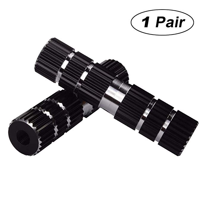 Amotor 2Pcs Strong Aluminum Alloy Axle Foot Pegs Stunt Pedal BMX Mountain Bike Bicycle Cycling