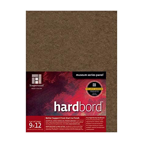 Ampersand Museum Series Hardbord for Painting and Mounting, 1/8 Inch Depth, 9X12 Inch (AMHB09)