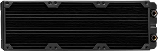 Corsair Hydro X Series, XR5 420mm Water Cooling Radiator (Triple 140mm Fan Mounts, Easy Installation, Premium Copper Construction,Polyurethane Coating, Integrated Fan Screw Guides) Black