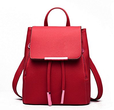 WINK KANGAROO Fashion Shoulder Bag Rucksack PU Leather Women Girls Ladies Backpack Travel bag