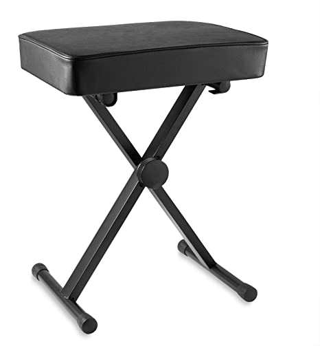 Hamzer Premium Heavy Duty Adjustable Piano and Keyboard Bench Seat