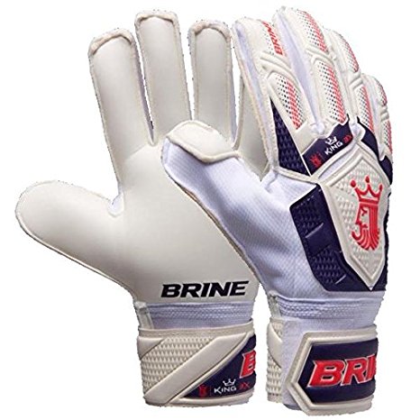 Goalkeeper Gloves Brine King Match 3X Soccer Goalie Glove Finger Save Protection Spines