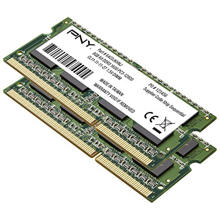 PNY Performance 8GB Kit DDR3 1600MHz CL11 Notebook (SODIMM) Memory MN8GK2D31600-Z