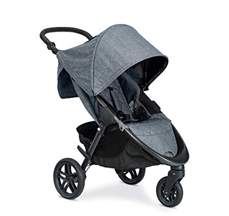 Britax B-Free Stroller - Up to 65 Pounds - Car Seat Compatible - UV 50  Canopy - Adjustable Handlebar - Easy Fold, Vibe