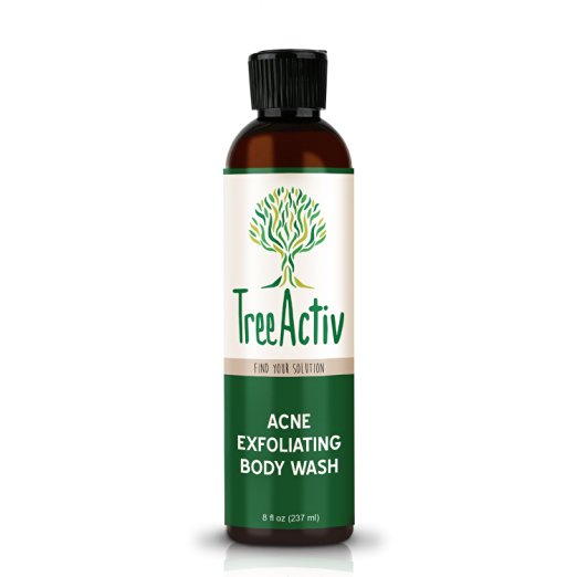 Treeactiv Body Wash - For Body Acne and Toxins with Calamine and Sulfur Powder (8 Oz)