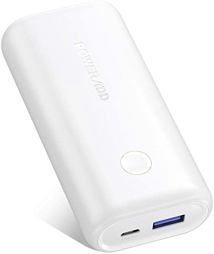 Poweradd EnergyCell 10000, Portable Charger Power Bank Phone Charger 10000mAh External Battery Pack, Power Bank with Smart Charge Compatible for Smartphone,iPhone, Samsung Galaxy and More -White