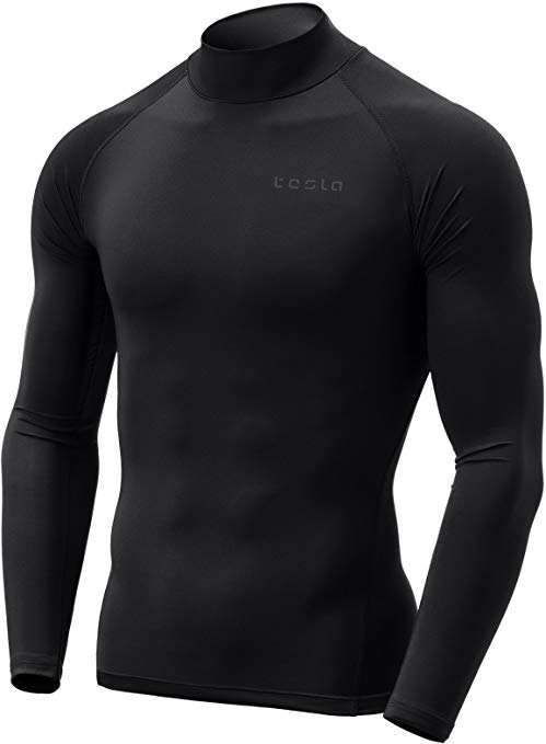 Tesla Men's Thermal Wintergear Compression Baselayer Long Sleeve Tops