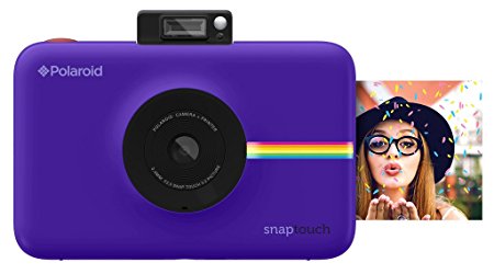 Polaroid Snap Touch Instant Print Digital Camera With LCD Display (Purple) with Zink Zero Ink Printing Technology