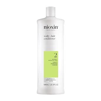 Nioxin Scalp   Hair Thickening System 2 Conditioner, For Natural Hair with Progressed Thinning, 16.9 fl oz (Packaging May Vary)