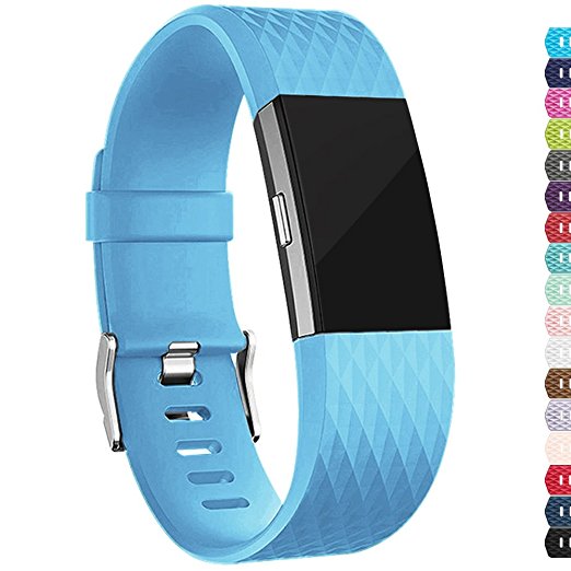 iGK For Fitbit Charge 2 Bands, Adjustable Replacement Sport Strap Bands for Fitbit Charge 2 Smartwatch Fitness Wristband