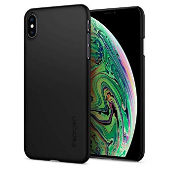 Spigen Thin Fit with Premium Matte Finish Coating Designed for Apple iPhone Xs Max Case (2018) - Black