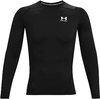 Under Armour HG Armour Comp Ls T-Shirt à Manches Longues Anti-Odeur, Vêtement de Sport pour Homme Homme (Lot de 1)