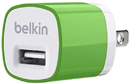 Belkin F8J017ttGRN 1A MIXIT Home Charger - Retail Packaging - Green