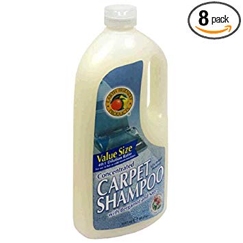 Earth Friendly Products Carpet Shampoo, Concentrated with Bergamot & Sage, 40 Ounces (Pack of 8)