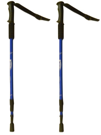 BAFX Products - 2 Pack - Anti Shock Hiking / Walking / Trekking Trail Poles - 1 Pair