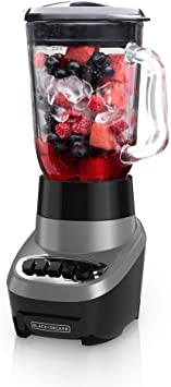 BLACK DECKER Multi Function Blender with QuadPro Blades in Silver/Black, BL1220SGC