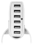 Glowbug 60W 6 Port USB Desktop Wall Rapid Charger with Auto Detect Technology for iPhone iPad Samsung Nexus HTC