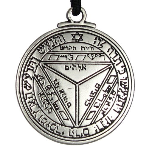 Pentacle of Saturn Talisman Key of Solomon Seal Pendant Hermetic Enochian Kabbalah Pagan Wiccan Jewelry
