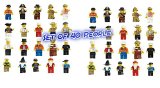 ThinkMax Lot of 20 New Minifigures Men People Minifigs Free Colorful