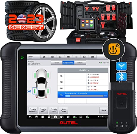 Autel Scanner MaxiSys MS906TS, 2023 Same as MS906 Pro-TS/ MK906 Pro TS Upgrade of MS906BT MK906BT, Advanced ECU Coding, Full TPMS, OE-Level Bi-Directional & 36  Services, FCA Autoauth, Work with BT506