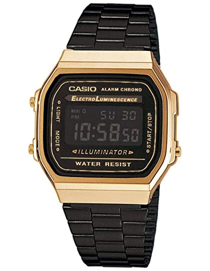 Casio Unisex 30-39 mm Vintage Silver Dial Metal Digital Watch - D148