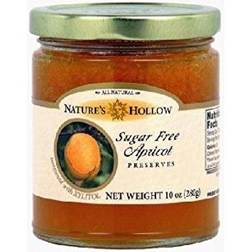Nature's Hollow Sugar-Free Apricot Jam Preserves, 10 Ounce