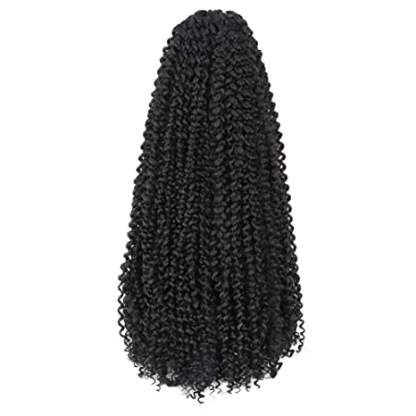 Toyotress Passion Twist Hair Water Wave Crochet Braids for Passion Twist Crochet Hair Passion Twist Braiding Hair Hair Extensions (22 Inch (Pack of 6), 1B)