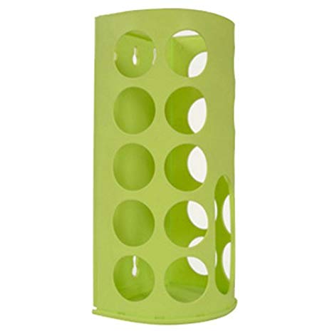 TOOGOO(R) 1PCS Plastic Storage Box Organizer Garbage Bags Collection Storage Rack Hanging Decimation Box （green） 24.812cm