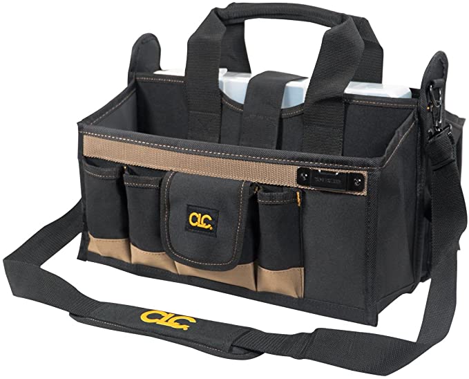 Custom Leathercraft 1529 16-Pocket, 16-Inch Center Tray Tool Bag