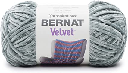 Bernat Velvet Yarn, 10.5 oz, 1 Ball, Smokey Green