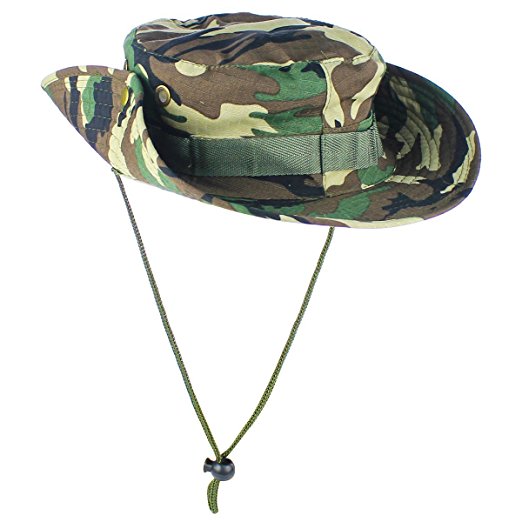 Generic Bluecell Tactical Head Wear/Boonie Hat Cap For Wargame,Sports,Fishing & Other Outdoor Activties (Woodland Camouflage BDU)