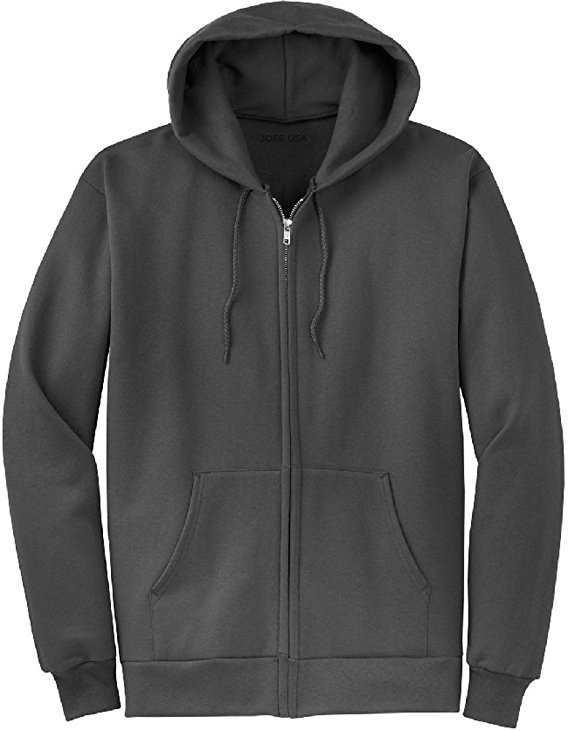 Joe's USA Full Zipper Hoodies - Hooded Sweatshirts in 28 Colors. Sizes S-5XL