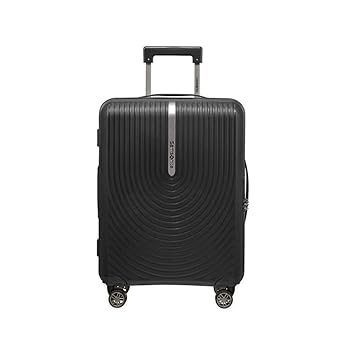 Samsonite Trolley Bag for Travel for Men Women | Hi-Fi 55 cms Polyester Hardsided Cabin Trolley Bag | Travel Bag for Luggage | Suitcase for Travel Bag for Luggage, Black