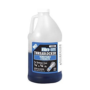 Vibra-TITE 122 Oil Tolerant Removable Anaerobic Threadlocker, 1 liter Jug, Blue
