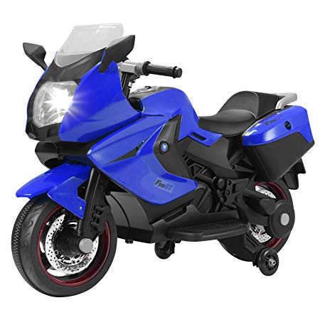 Uenjoy Murtisol Kids Motorcycle Electric Ride On Motorcycle 12V/ 2 Wheels/ Blue