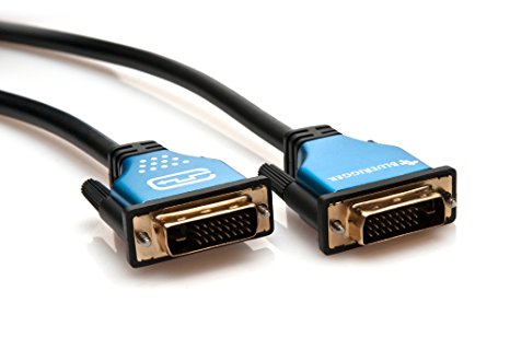 BlueRigger DVI Male to DVI Male Digital Dual-Link Cable (25 Feet, Black)
