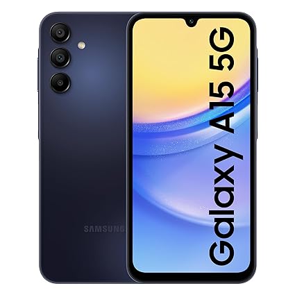 Samsung Galaxy A15 5G (Blue Black, 8GB, 256GB Storage) | 50 MP Main Camera | Android 14 with One UI 6.0 | 16GB Expandable RAM | MediaTek Dimensity 6100  | 5000 mAh Battery