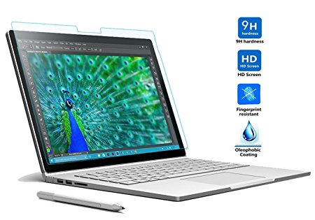 Eximtrade 13.5" Tempered Glass Screen Protector 9H Hardness Scratch-Resistant HD Crystal Clear for Microsoft Surface Book