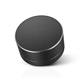 Jemma A10 Bluetooth Speaker Wireless Portable LED Crystal Clear Sound Loud Volume More Bass Hand Free with mic for iPhone Android Phone and Computer - Black