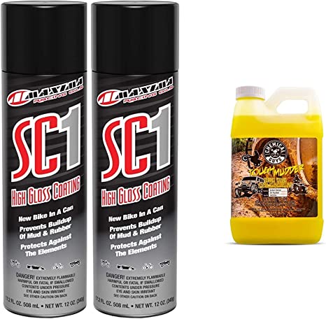 Maxima 78920-2PK SC1 High Gloss Coating 34.4 FL. OZ. 1016 mL - NET WT. 24 OZ, 2-Pack & Chemical Guys CWS20264 Tough Mudder Foaming Truck, Off Road, ATV and RV Heavy Duty Wash Soap, 64 fl oz, Lemon