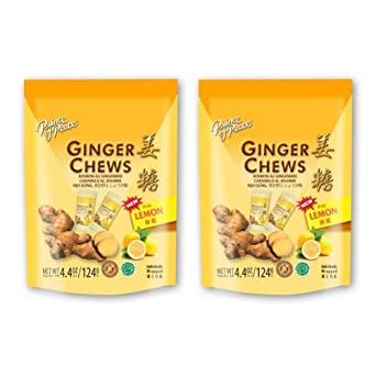Prince of Peace Ginger Lemon Chews, 4.4oz (Pack of 2)
