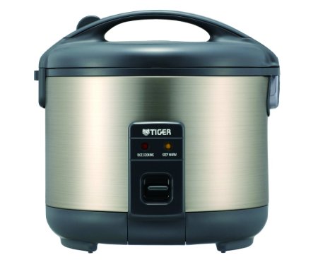 Tiger JNP-S55U-HU 3-Cup (Uncooked) Rice Cooker and Warmer, Stainless Steel Gray