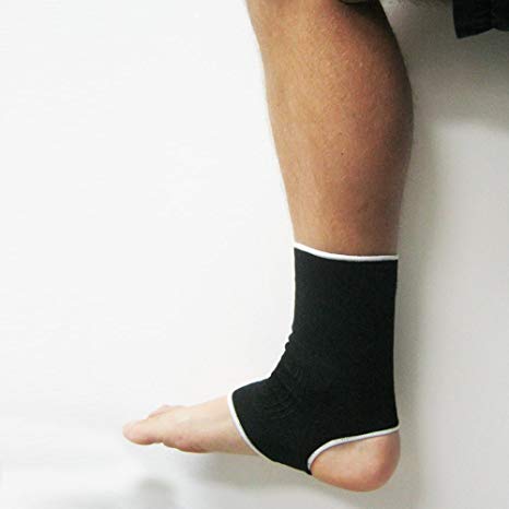 2 Ankle Support Brace Elastic Compression Wrap Sleeve Sports Relief Pain Foot