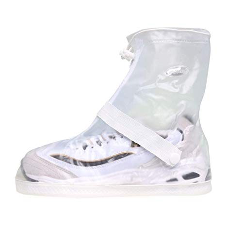 SZAT PRO Waterproof Shoe Covers Rain Galoshes for Women(Transparent XXXL)