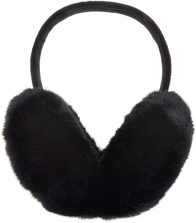 ZLYC Womens Winter Outdoor Faux Fur Cold Weather EarMuffs Foldable Big Ear Warmers