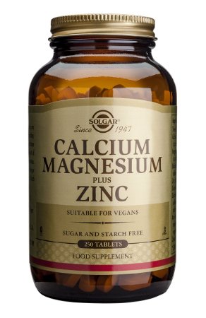 Solgar Calcium Magnesium Plus Zinc Tablets - 250 tablets
